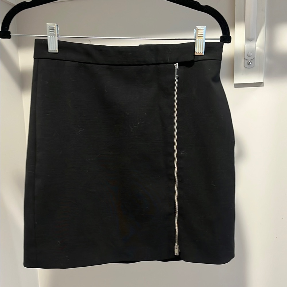 Theory Black Asymmetrical Pencil Skirt